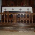 Forged-iron communion bench