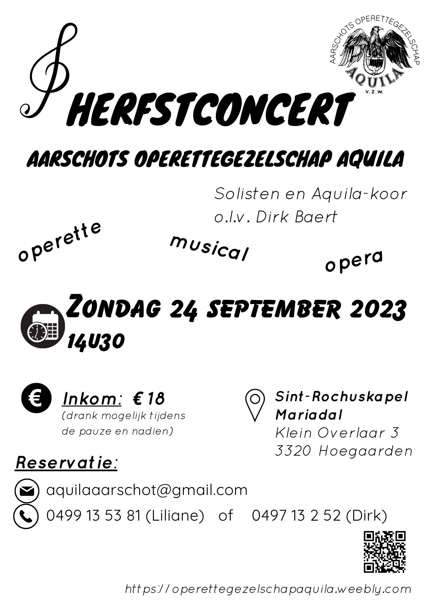Autumn concert - Aarschot operetta company Aquila