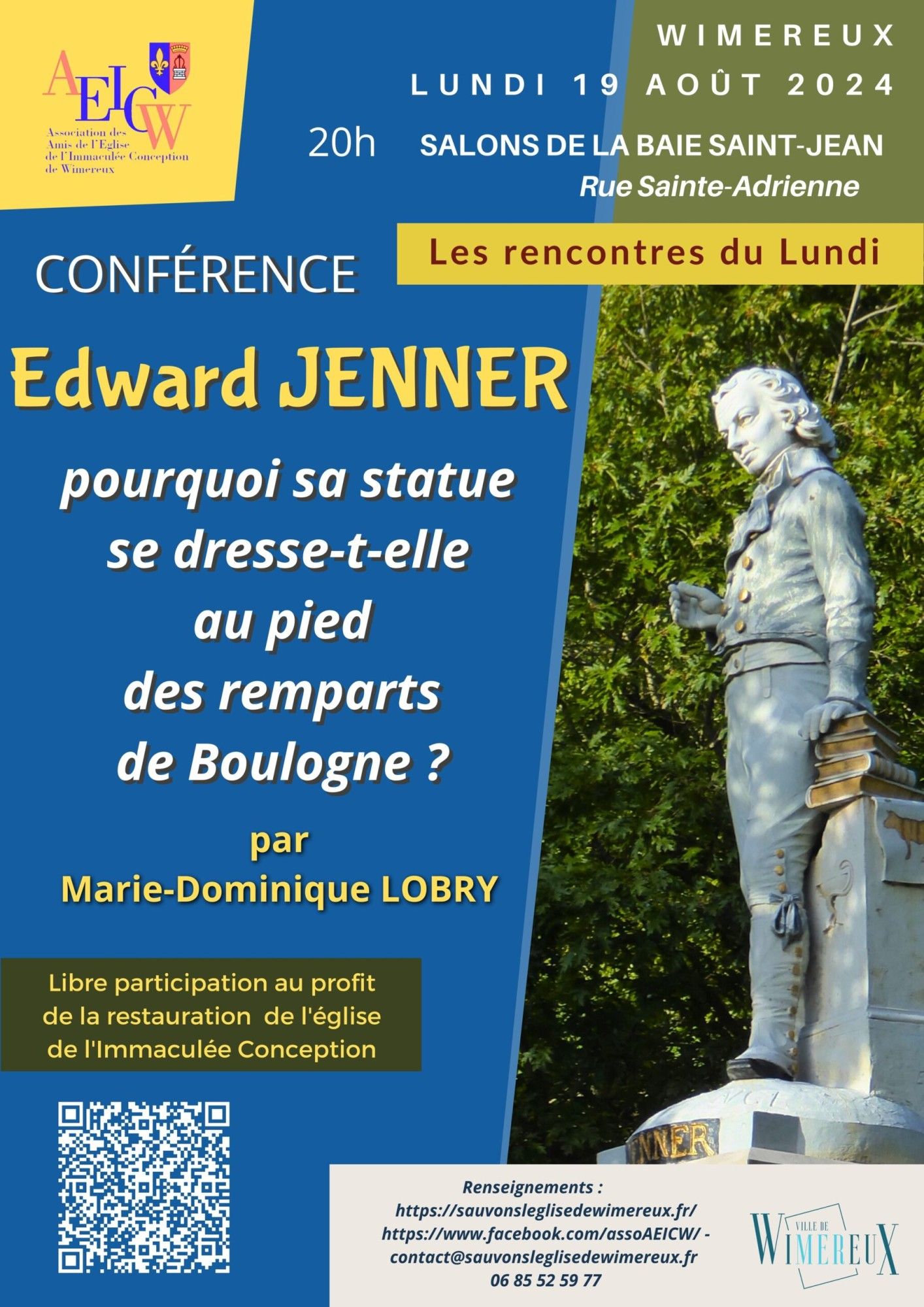 Edward Jenner: why does his statue stand at the foot of the Boulogne ramparts?