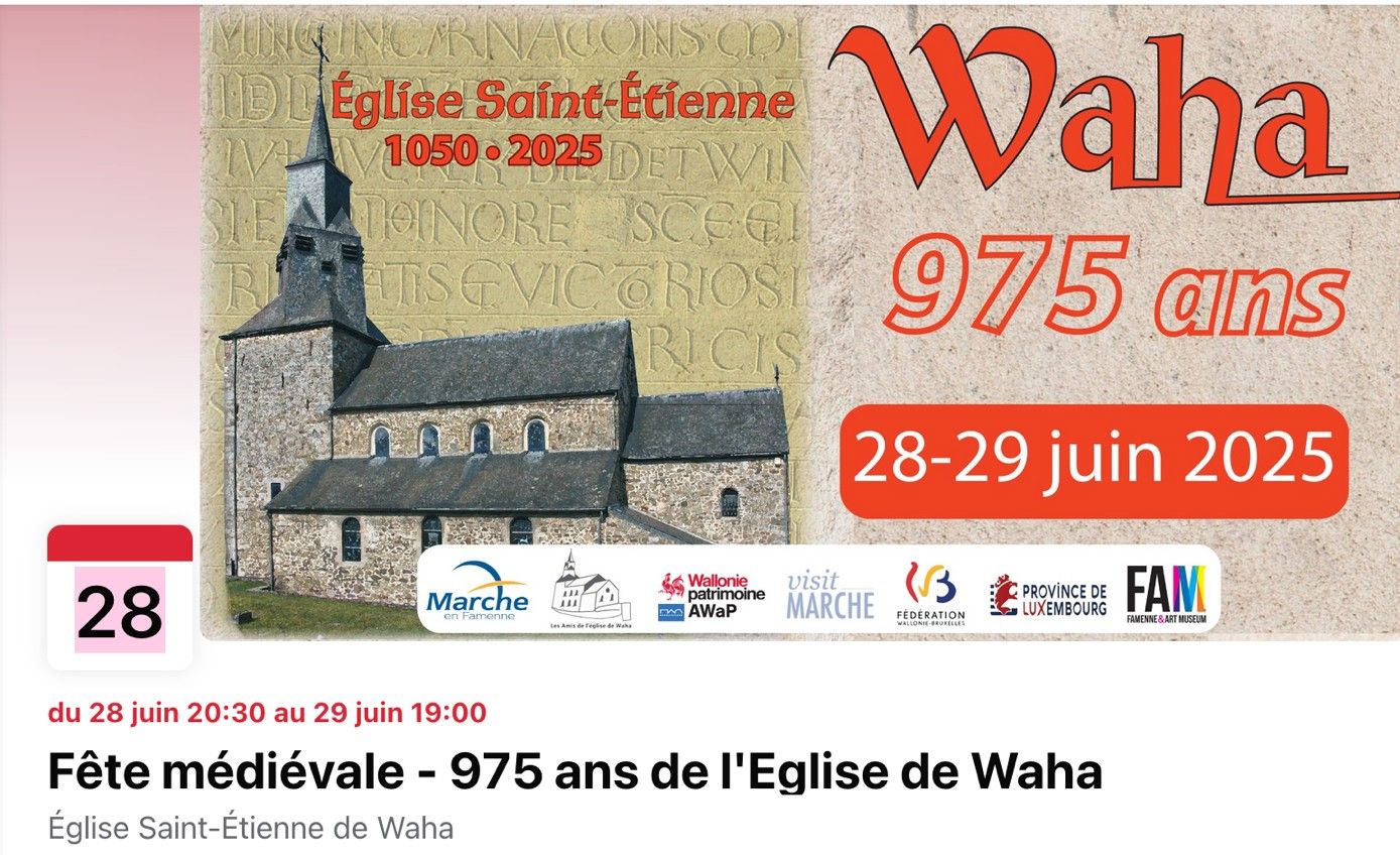 WAHA FÊTE LES 975 ANS DE SON ÉGLISE ROMANE