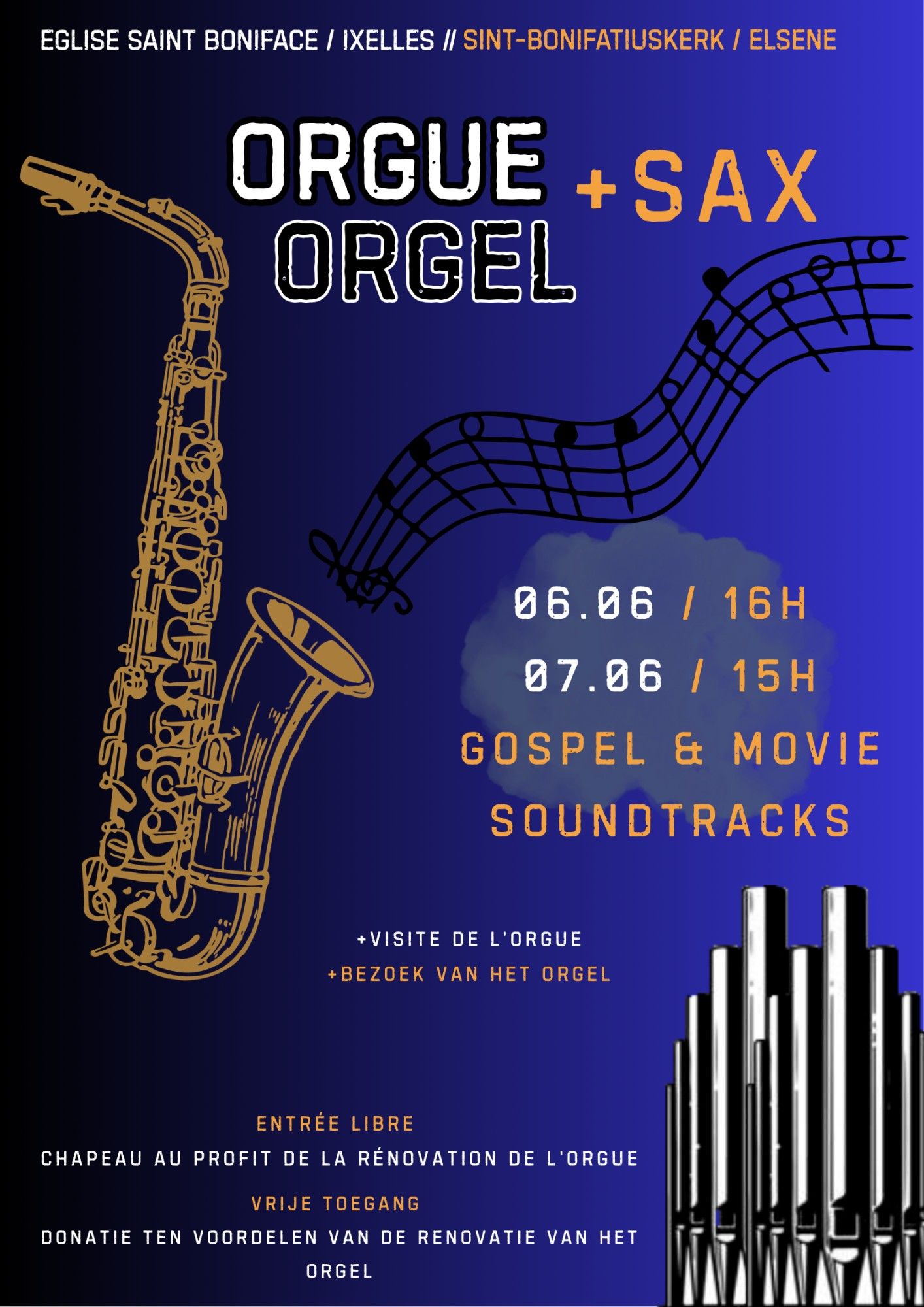 Organ and saxophone concert