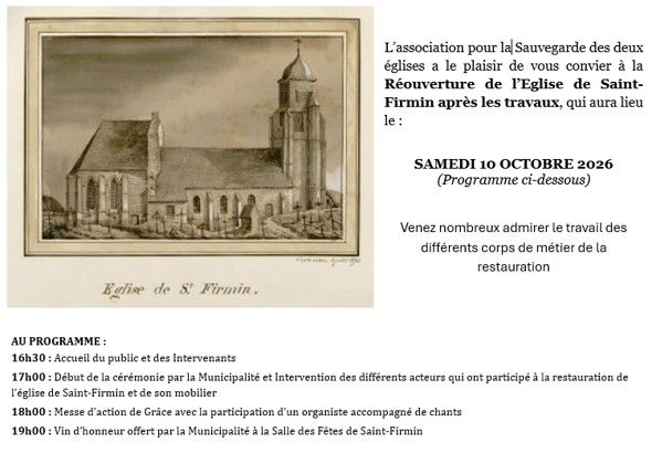Réouverture de l'église