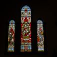 Buntglasfenster von Unserer Lieben Frau vom Rozenkranz und der heiligen Dominique