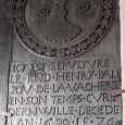 Tombstone of Henry Palizov, former priest of Erneuville (1690)