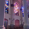 The stained glass windows from the 20th century